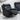 Black leather recliner chair for modern living room