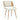 Chair with beige cushioned seat and backrest on a white background