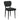 Dark gray upholstered chair on a white background