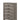 Gray wooden chest with five drawers