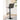 Grey bar stool with black base for living room