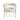 Front View Of Mallory Ivory Linen Accent Chair