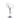 White bar stool with clear backrest