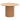 Wooden round table on a white background