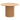 Wooden round table on a white background