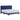 Gunner Blue Velvet King Bed with Tufted Headboard & Nailheads