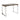 Railwood Reclaimed Wood Desk with Stainless Steel Base – Rustic Charm