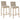 Diego 26" Velvet Counter Stools with Aged Gold Metal Frame - Set of 2