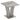 Napoli Faux Marble Side Table in Light Grey with Geometric Design