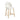 Abigail Ivory Linen Counter Chair with Gold Accents