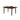 Wooden dining table with an extended leaf 