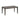 Wooden dining table with a dark finish 