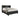 Ava Black wooden bed with storage drawers and built-in bookshelves 