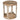 Avni Round Wooden Accent Table in Distressed Natural Finish