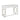 Baccarat Modern Writing Desk with Stainless Steel Frame