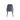 Back of grey velvet dining chair