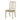 Beige Linen-Look Fabric Upholstered Dining Chairs  –  Set Of 2