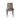 Front view of beige velvet dining chair