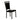 Black leather dining chair 