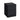 Black two-drawer nightstand