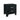 Black nightstand with two drawers 