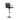Black bar stool with armrests 