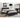 Black Upholstered Double Platform Bed with Contrast Stitching