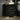 Black Velvet nightstand with two drawers