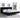Black Velvet Queen Bed with Tufting