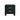 Black nightstand with two drawers for Bedroom