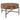 Blox Round Wood Coffee Table in Mango Wood with Black Iron Base