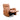 Brown leather recliner chair 
