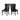 Black color Button-Tufted Dining Chairs