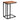 Jivin C-Shaped Accent Table – Solid Acacia Wood & Black Iron Frame