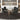 Carmilla/Brixx 5pc Glass Dining Table Set with Hexagon-Stitch Chairs