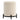Castor Cream Boucle Storage Ottoman with Black Metal Base