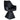 Black swivel chair on a white background