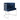 Chamberlain Blue Velvet Dining Chair – Polished Stainless Steel Legs