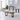 Set of 3  wooden tables with black metal legs 