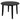 Conrad 42" Black Round Dining Table with Drop Leaf
