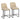 Dario 26 Fixed Height Counter Stools with Black Metal Base - Set of 2