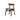 Dark Walnut Counter Height Dining Chairs –  Brown Leather-Look Seats - Set of 2