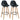Diablo 26 Modern Wood Counter Stools Set of 2
