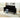 Black Velvet Storage Bench with Hidden Compartment
