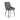 Emily Modern Dark Grey Leather Dining Chair with Metal Frame