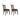 Two Espresso wooden chairs with leather seats 