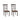 Two Espresso dining chairs with wooden frames 