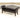 Espresso leather Bench With storage 