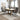 Forna/Brodi 7pc Natural Wood Dining Table Set with Charcoal Chairs