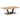 Forna Modern Wood Coffee Table with Black Metal Base